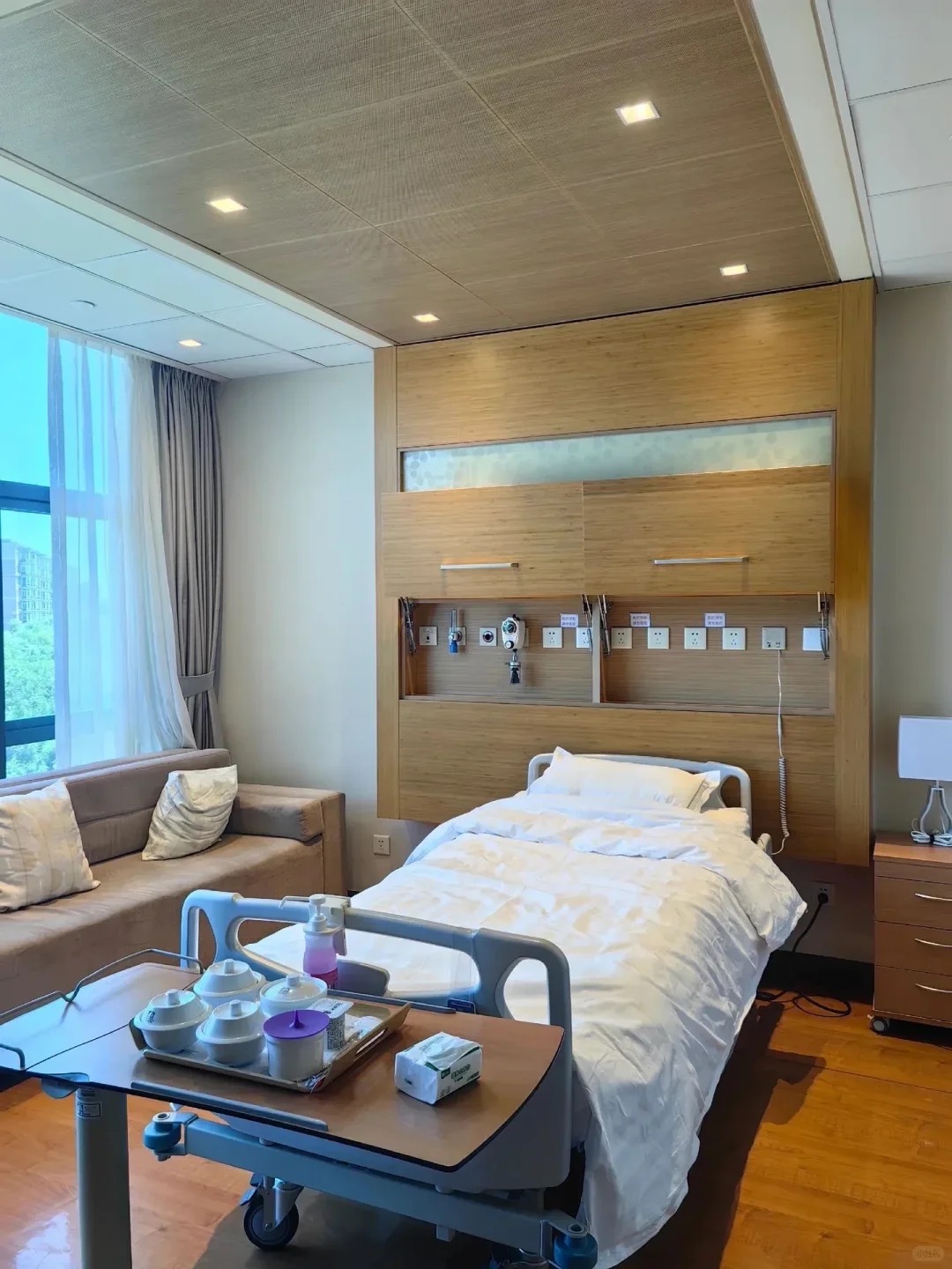 Private patient room with modern amenities